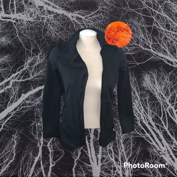 𝅺LIJA Sports Jacket Black Fall Jacket Slim Fit Stretch - Picture 3 of 8